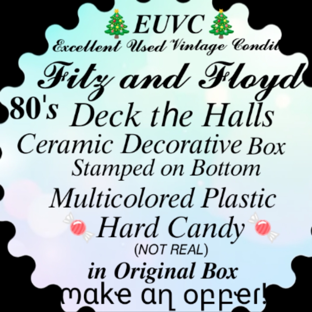 𝑭𝒊𝒕𝒛 & 𝑭𝒍𝒐𝒚𝒅 𝟖𝟎'𝒔 𝑫𝒆𝒄𝒌 𝑻𝒉𝒆 𝑯𝒂𝒍𝒍𝒔 𝑪𝒆𝒓𝒂𝒎𝒊𝒄 𝑩𝒐𝒙 - Picture 2 of 16